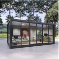 Modular prefabricado Casas de vidrio modernas Casa de contenedores